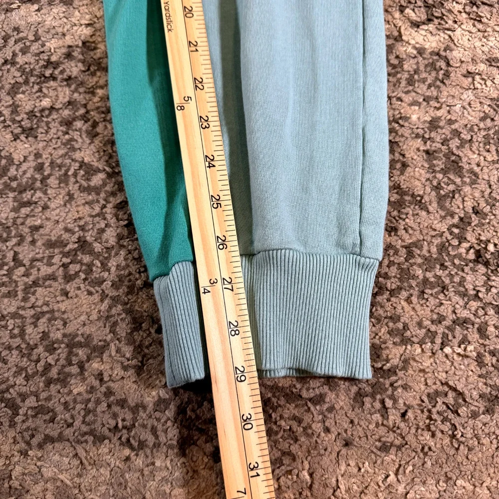 True Religion Men's L Green Blue Mint Color Block Jogger Pants
